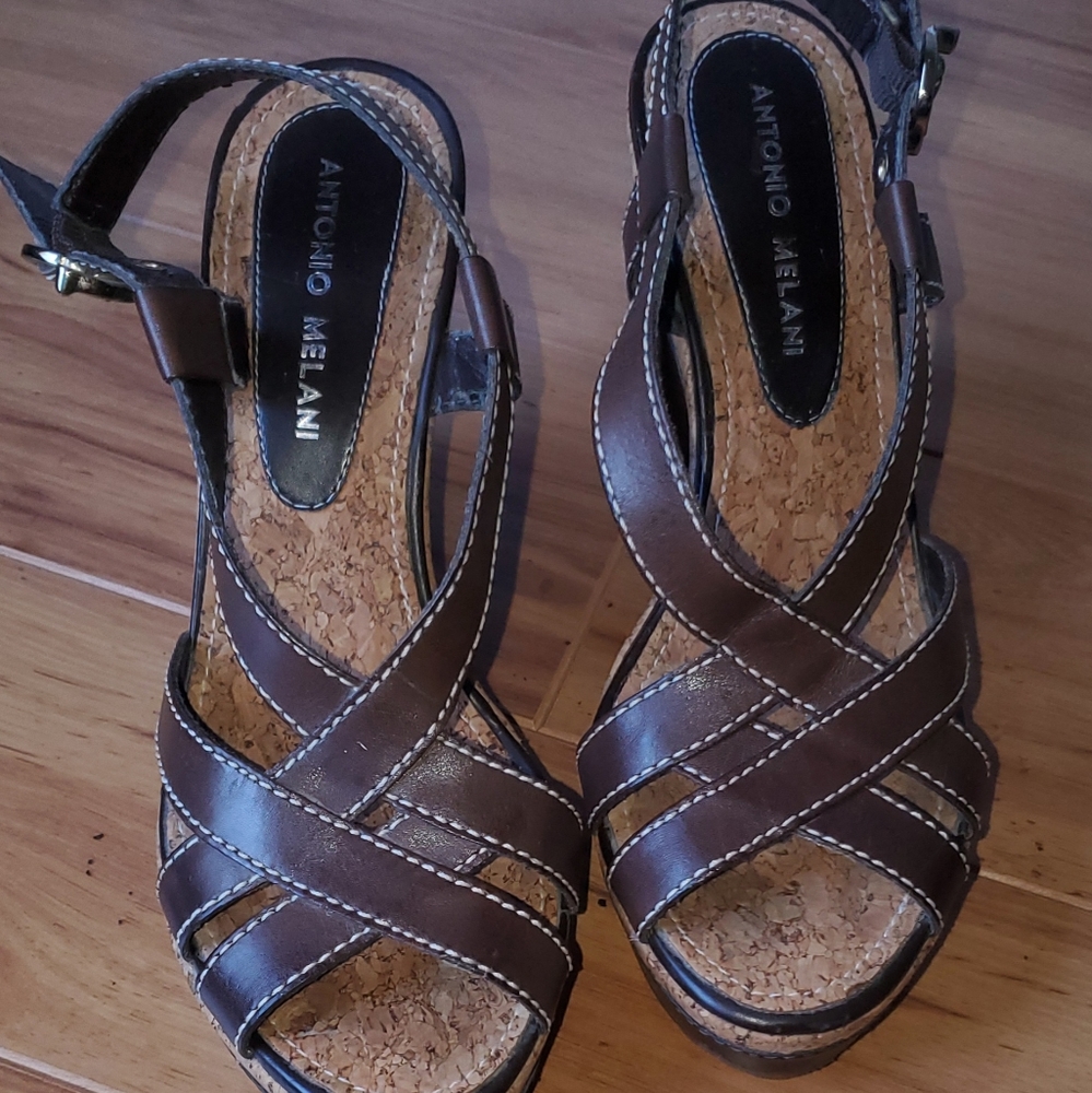 Antonio Melani, wedge heels, 6 1/2